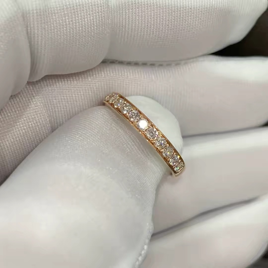 Quiet Vow — Sterling Silver Pavé Lab-Grown Diamond Band — hallmarked S925 sterling silver, numbered piece | LOTTEDS — view 2