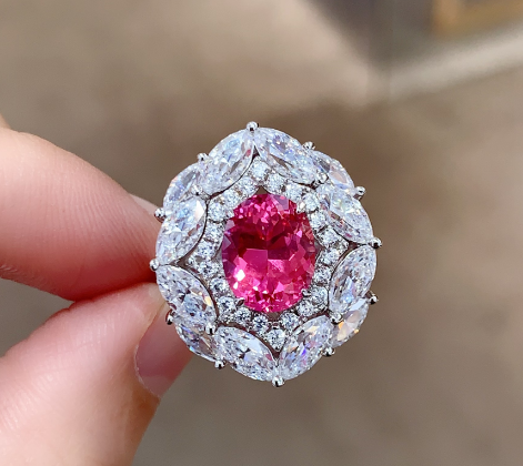 Sky Promise — Sterling Silver Coloured Sapphire Ring — hallmarked S925 sterling silver, numbered piece | LOTTEDS — view 1