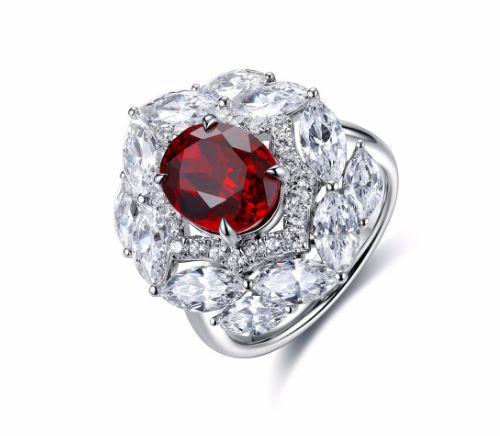 Sky Promise — Sterling Silver Coloured Sapphire Ring — hallmarked S925 sterling silver, numbered piece | LOTTEDS — view 5