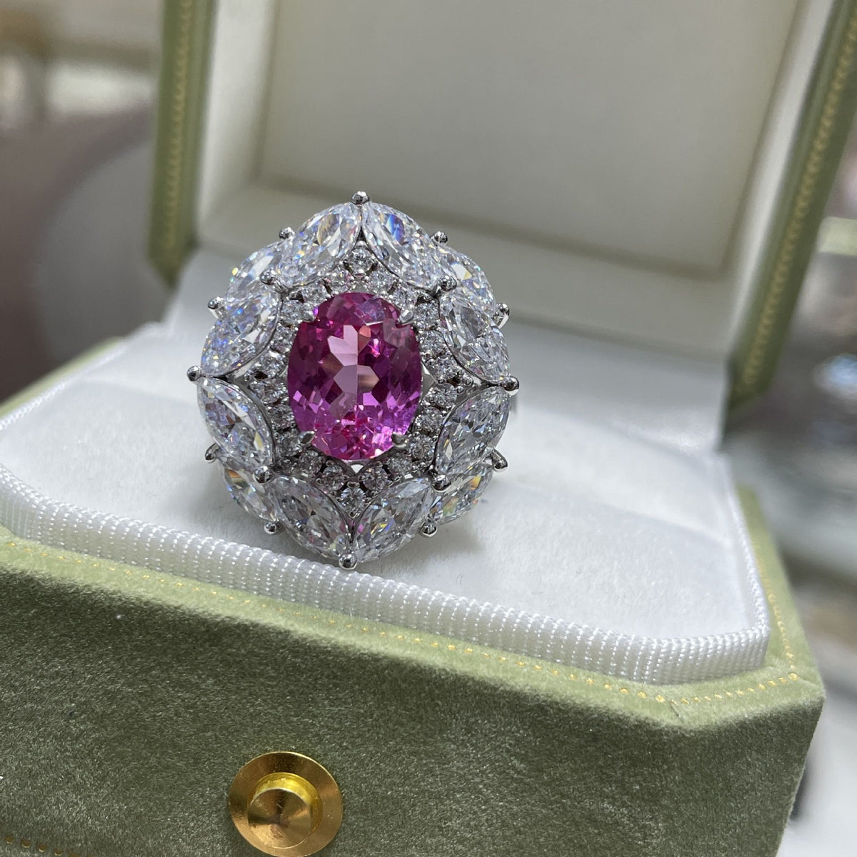 Sky Promise — Sterling Silver Coloured Sapphire Ring — hallmarked S925 sterling silver, numbered piece | LOTTEDS — view 6